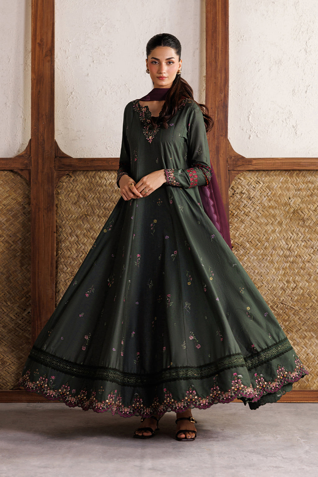 Iznik | Festive Embroidered Lawn | IBE-03