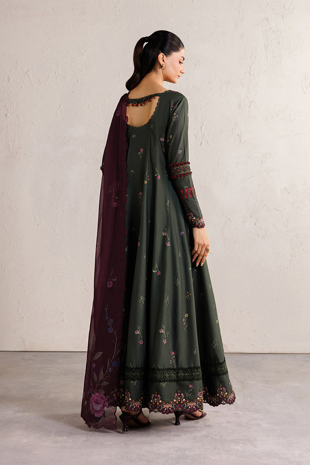 Iznik | Festive Embroidered Lawn | IBE-03