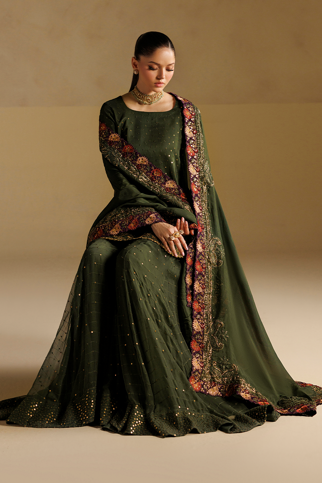 Iznik | Formals 26 Embroidered Ramen Silk | UE-732