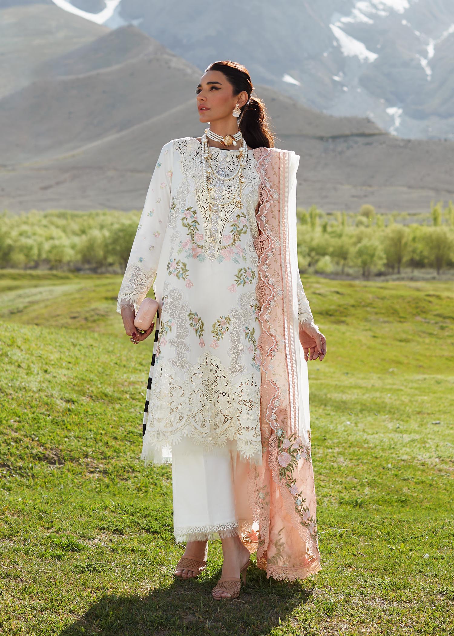 Crimson | SAIRA SHAKIRA LUXURY LAWN 2023 | Summer in the Meadows - D1 A