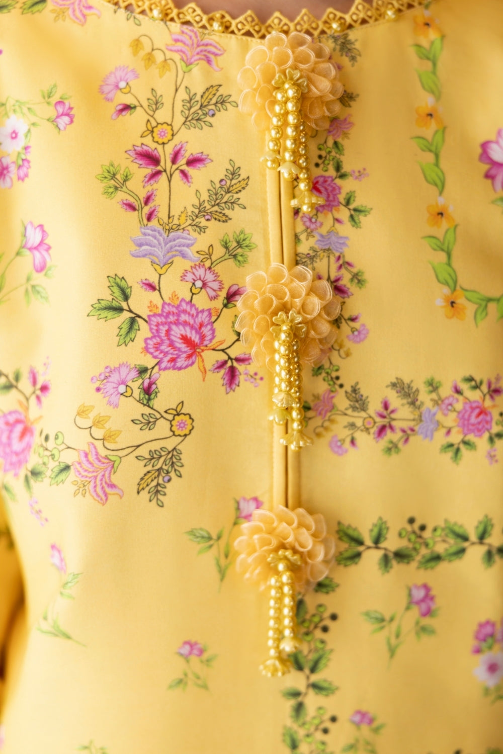 Naqsh | Midnight Meadow Lawn | Citrine