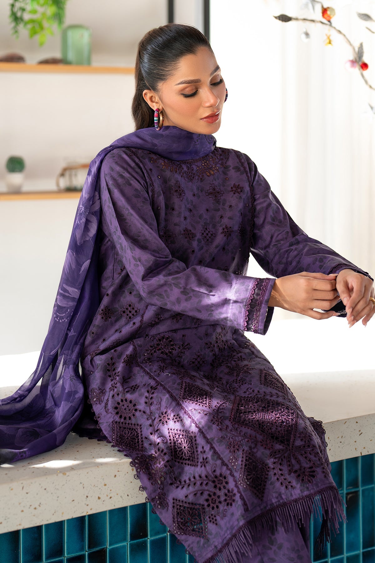 Baroque | Embroidered lawn | UF-4096