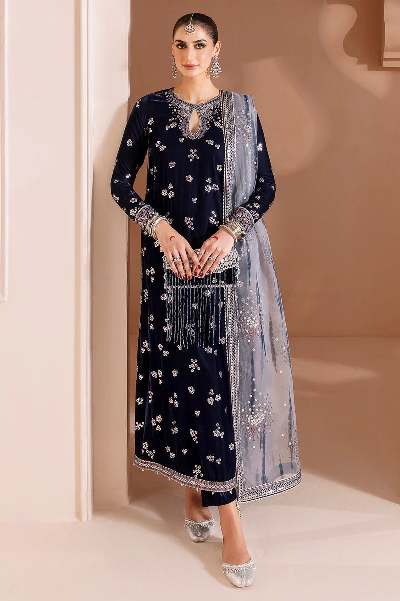 JAZMIN | Embroidered Velvet |  CVF D-03