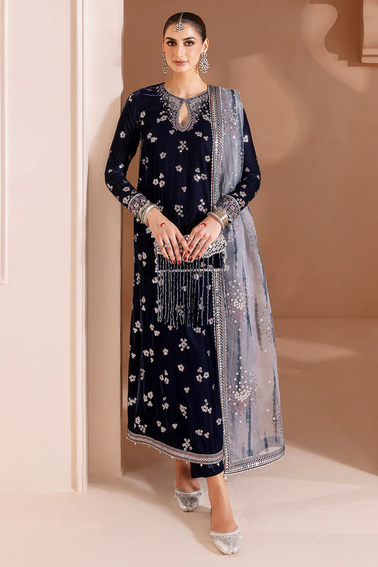 JAZMIN | Embroidered Velvet |  CVF D-03