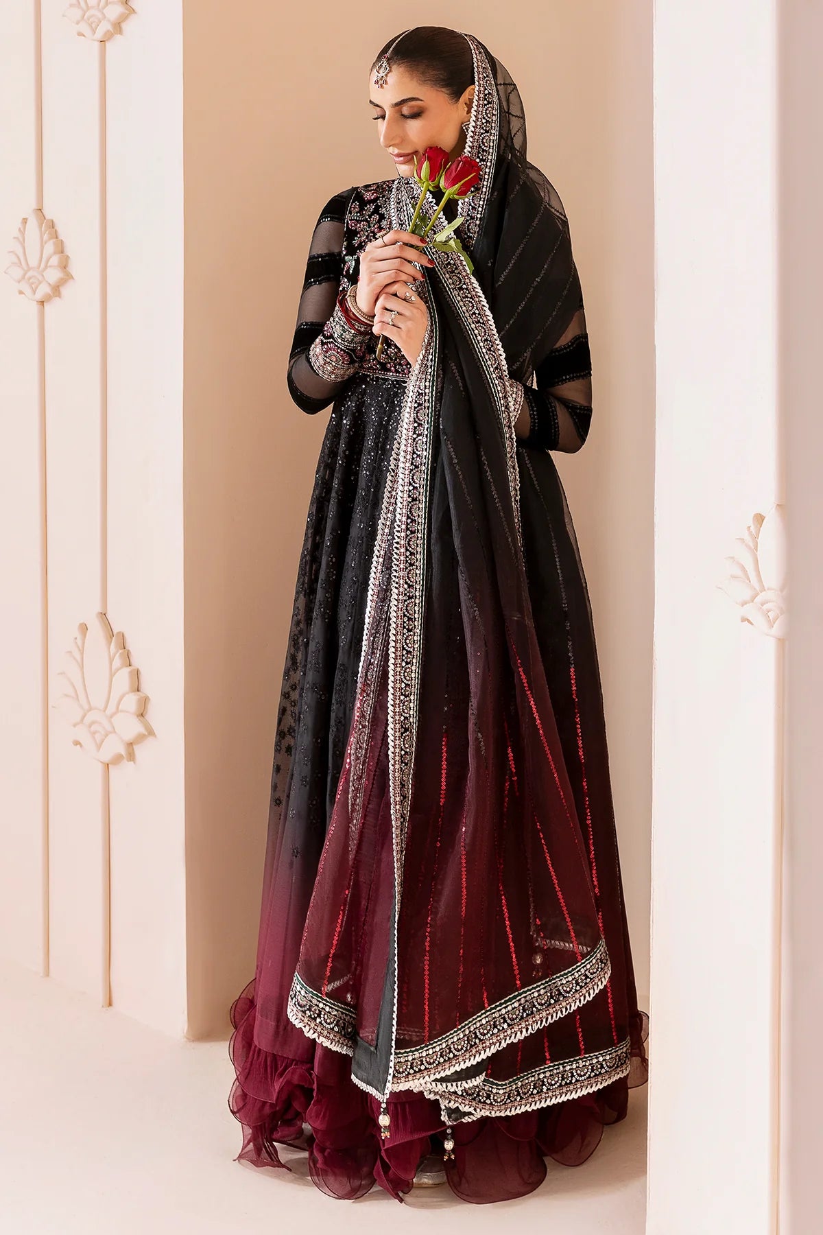 JAZMIN | Embroidered Velvet | CVF D-10