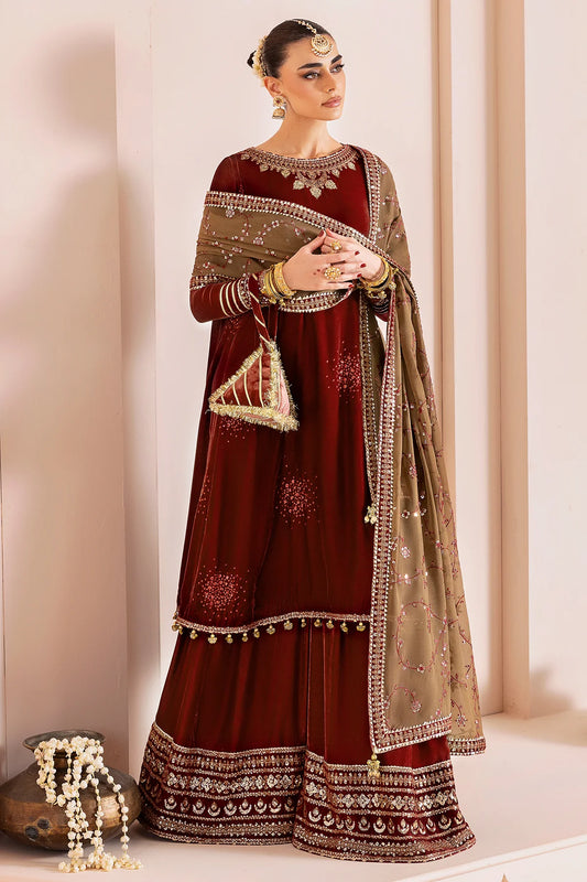 JAZMIN | Embroidered Velvet | CVF D-07