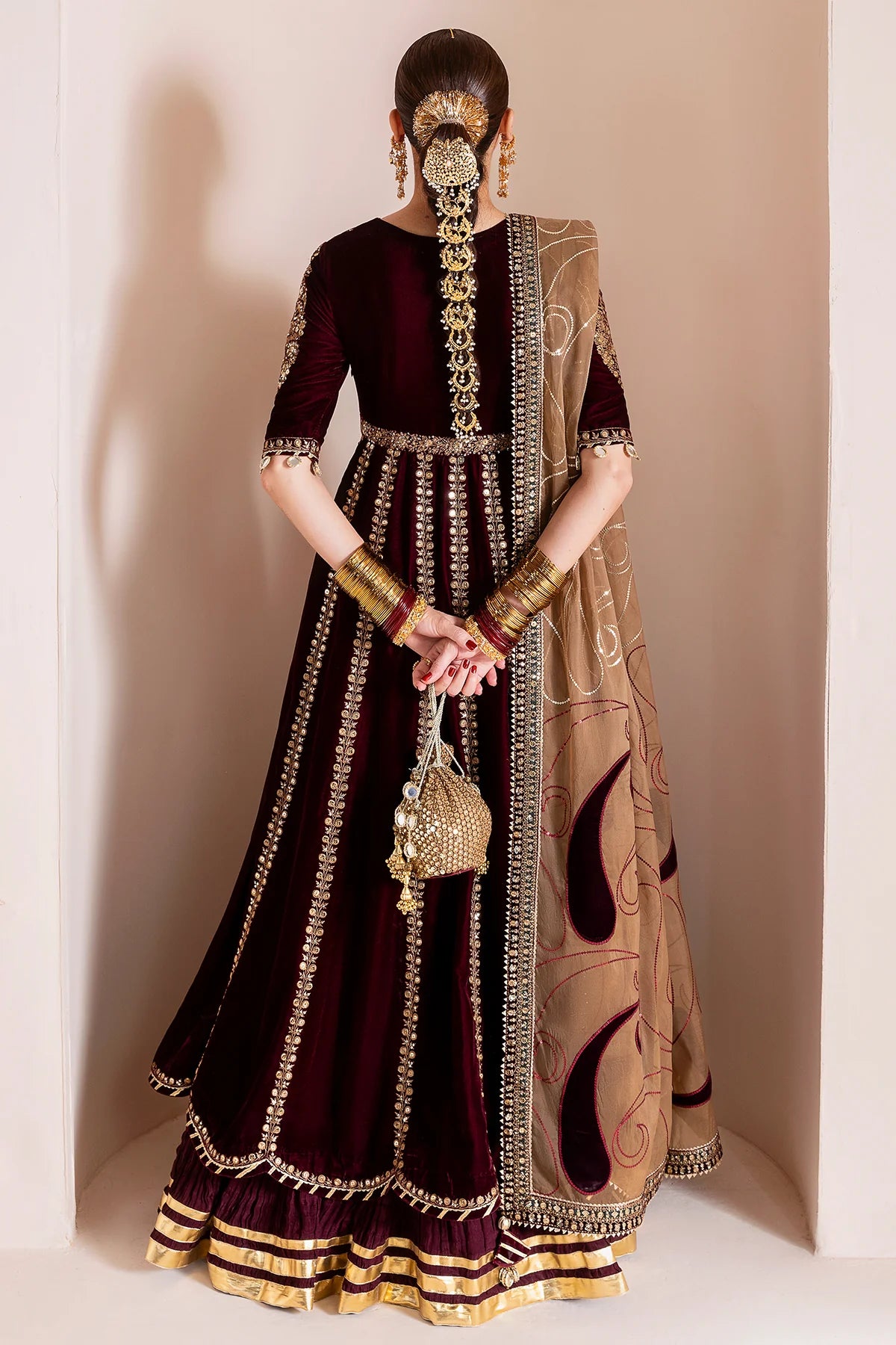 JAZMIN | Embroidered Velvet | CVF D-12