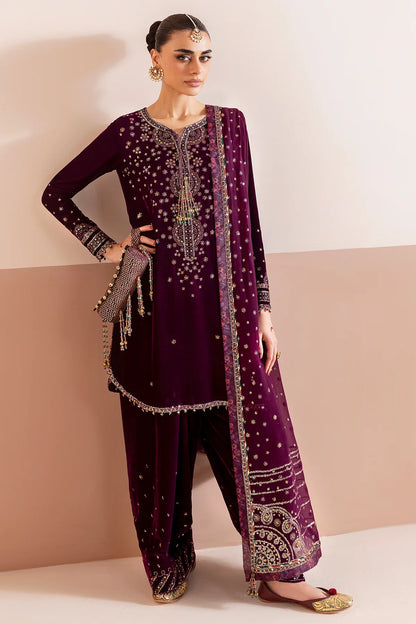 JAZMIN | Embroidered Velvet |  CVF D-05