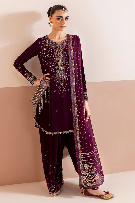JAZMIN | Embroidered Velvet |  CVF D-05