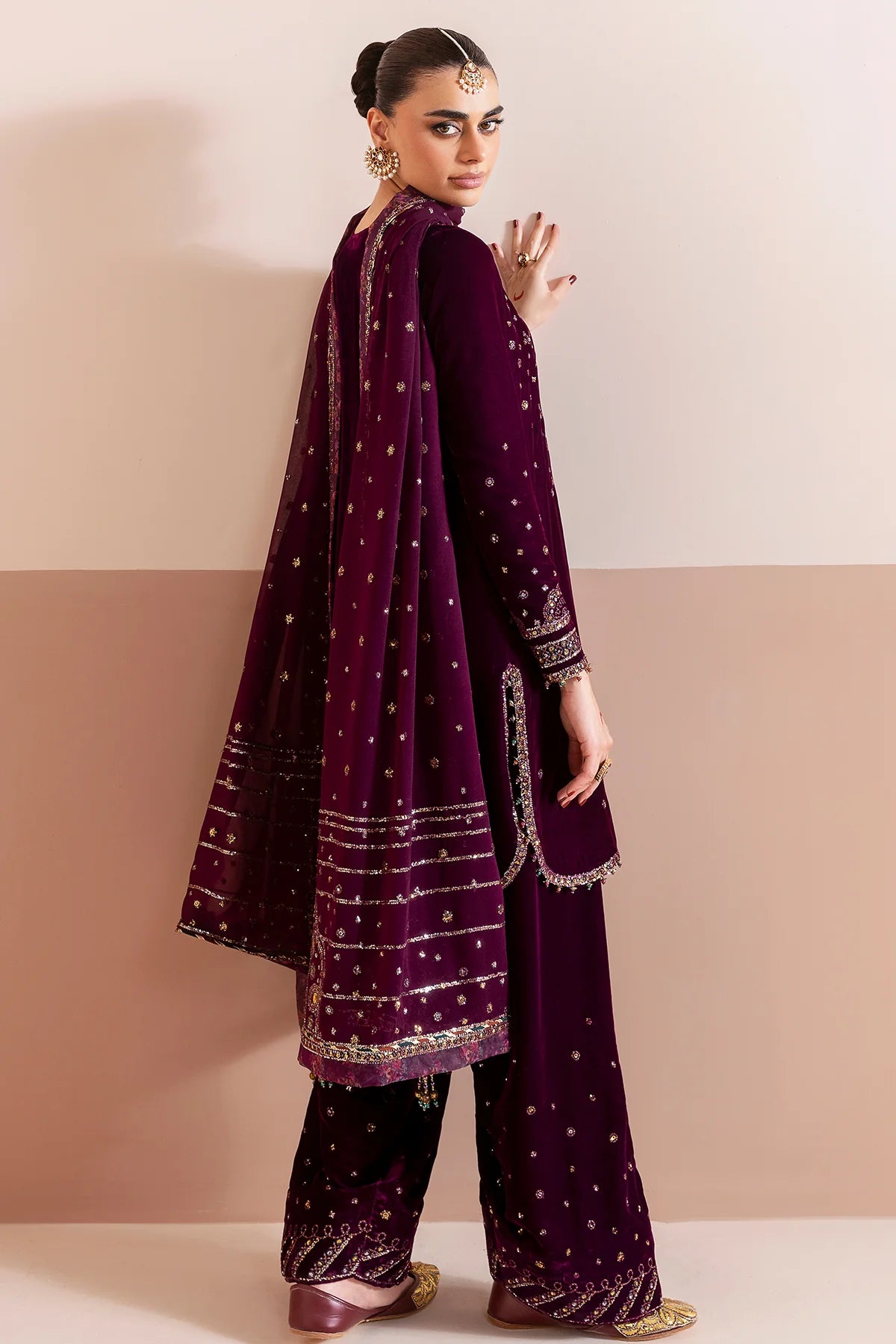 JAZMIN | Embroidered Velvet |  CVF D-05