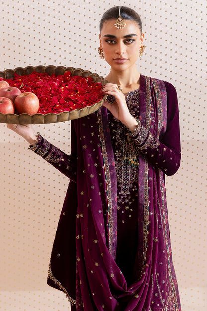 JAZMIN | Embroidered Velvet |  CVF D-05