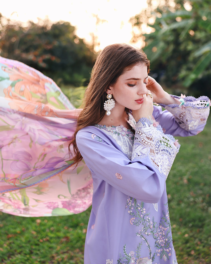 Mushq | Secret Garden - Chikankari Embroidered Lawn | Hidden Dahlia