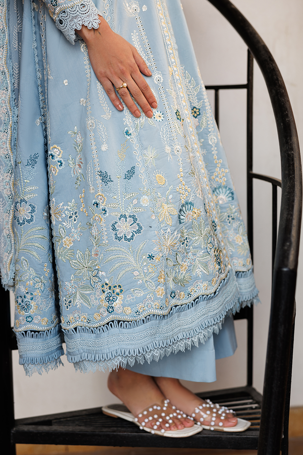Emaan Adeel |  Mirabelle festive luxury lawn | Blissfull Dreams