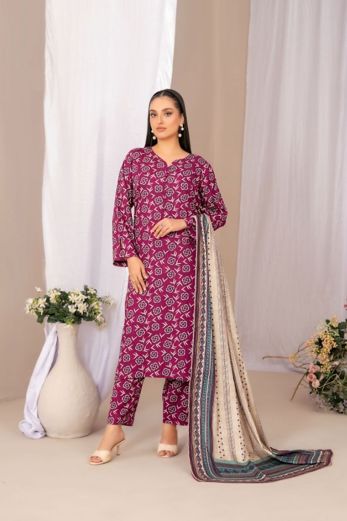 Tawakaal | Lireh 3Pcs Digital Print suiting | D-5424