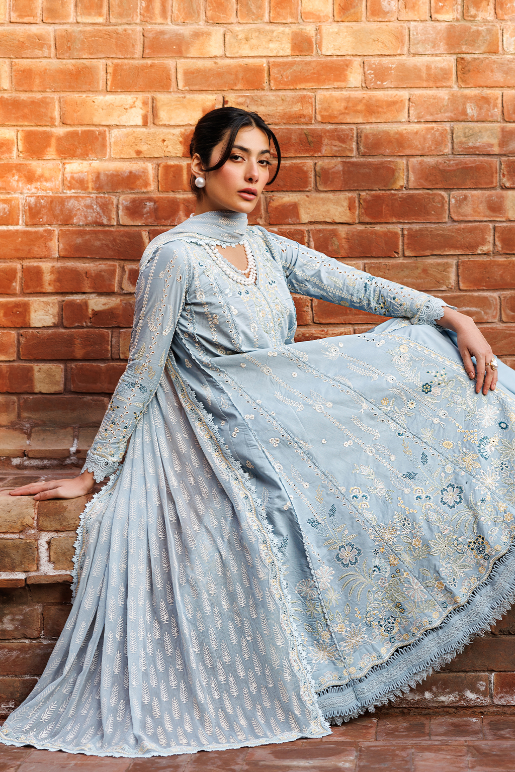 Emaan Adeel |  Mirabelle festive luxury lawn | Blissfull Dreams