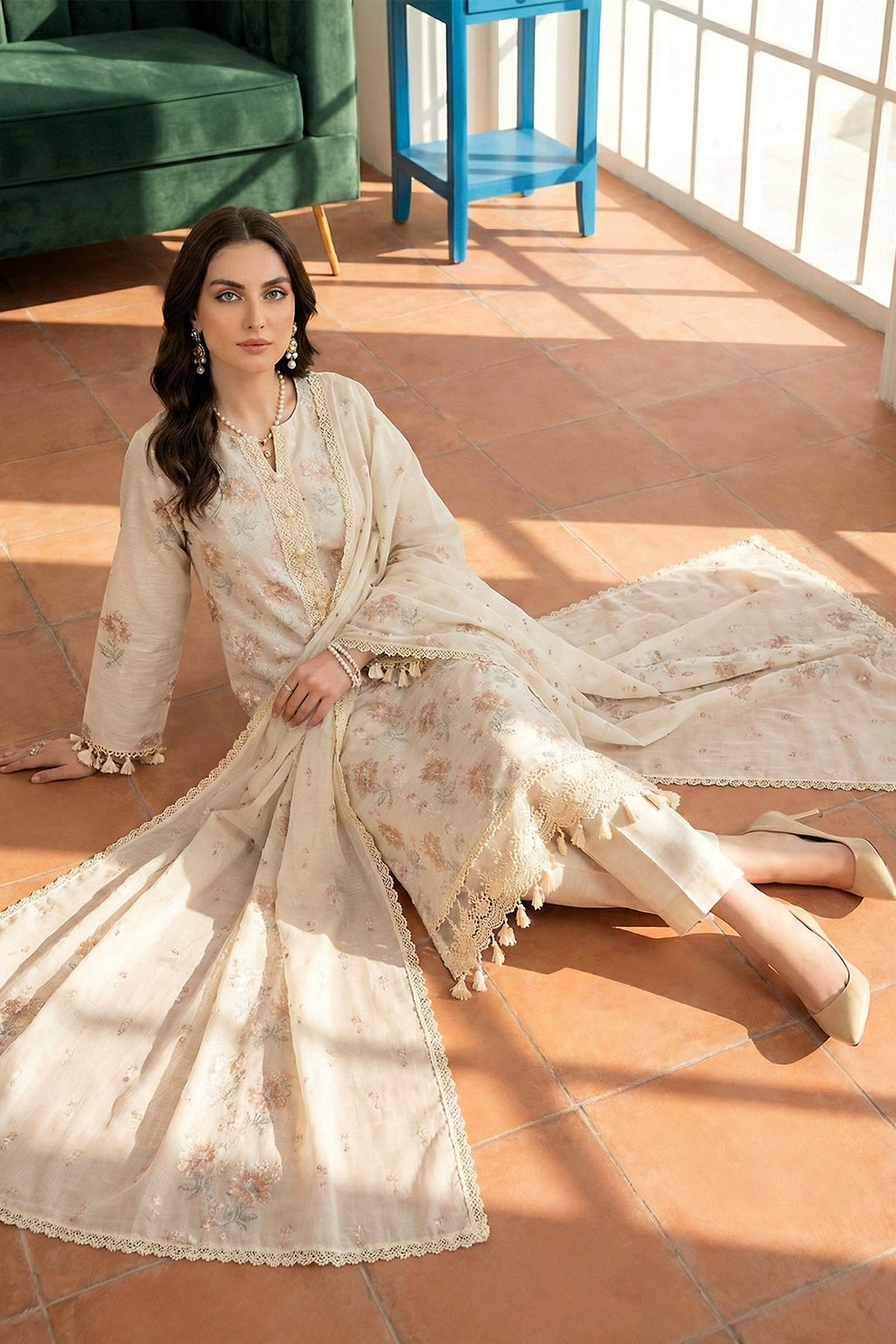 Noor-e-Fajar | Ayra Luxury Lawn | NF-1535