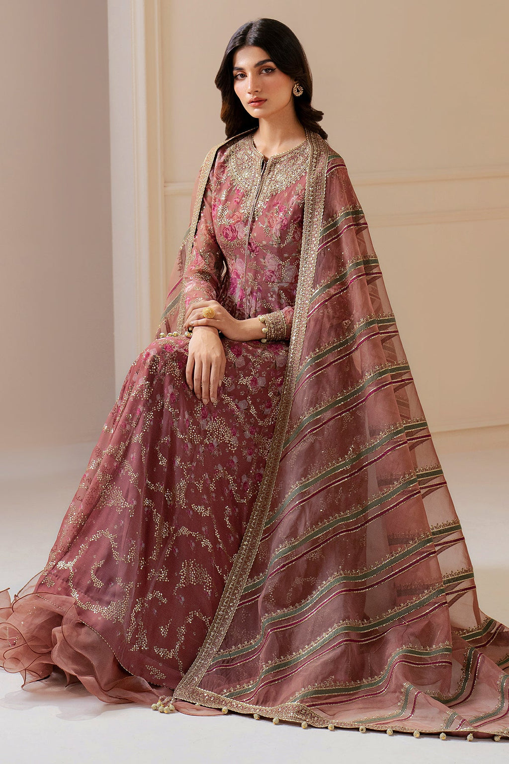 Jazmin | Embroidered Chiffon |  UC-3064