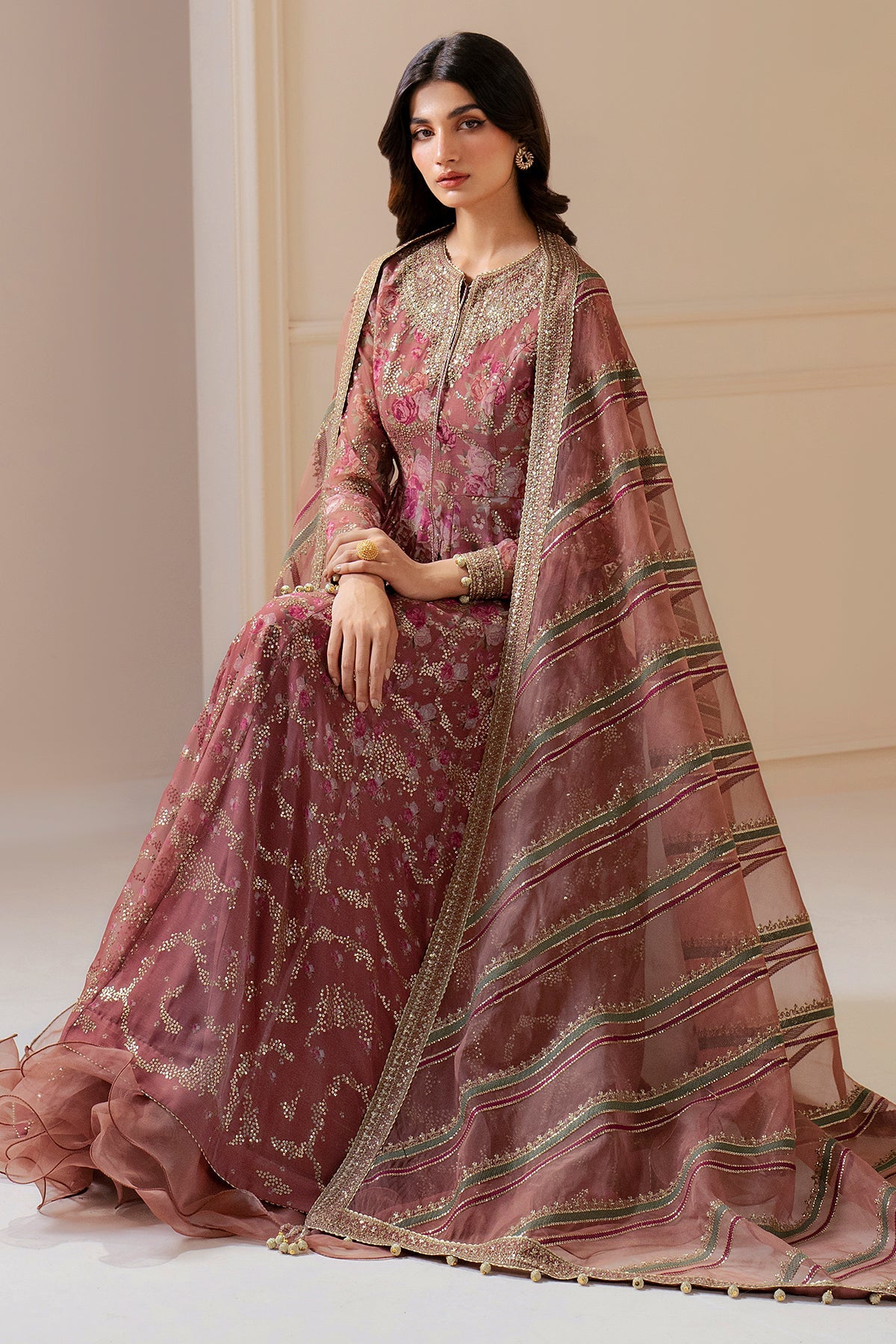 Jazmin | Embroidered Chiffon |  UC-3064