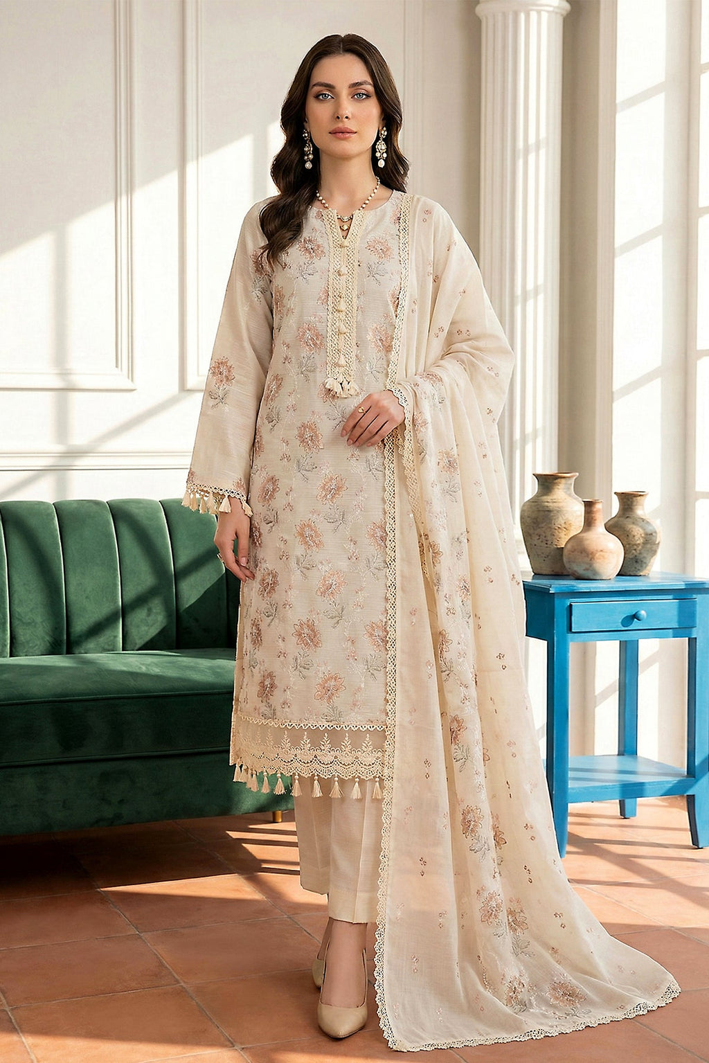 Noor-e-Fajar | Ayra Luxury Lawn | NF-1535