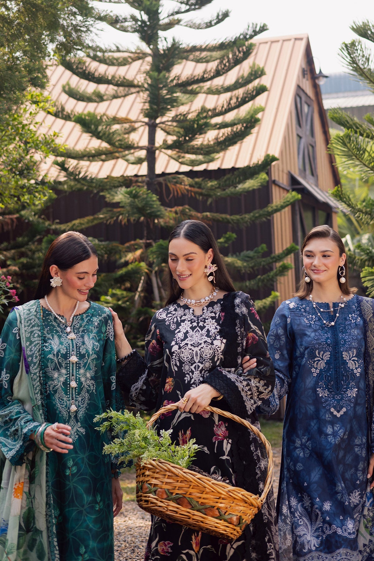 NUREH | GARDENIA - EMBROIDRED & PRINTED LAWN DORIA | NSG-214