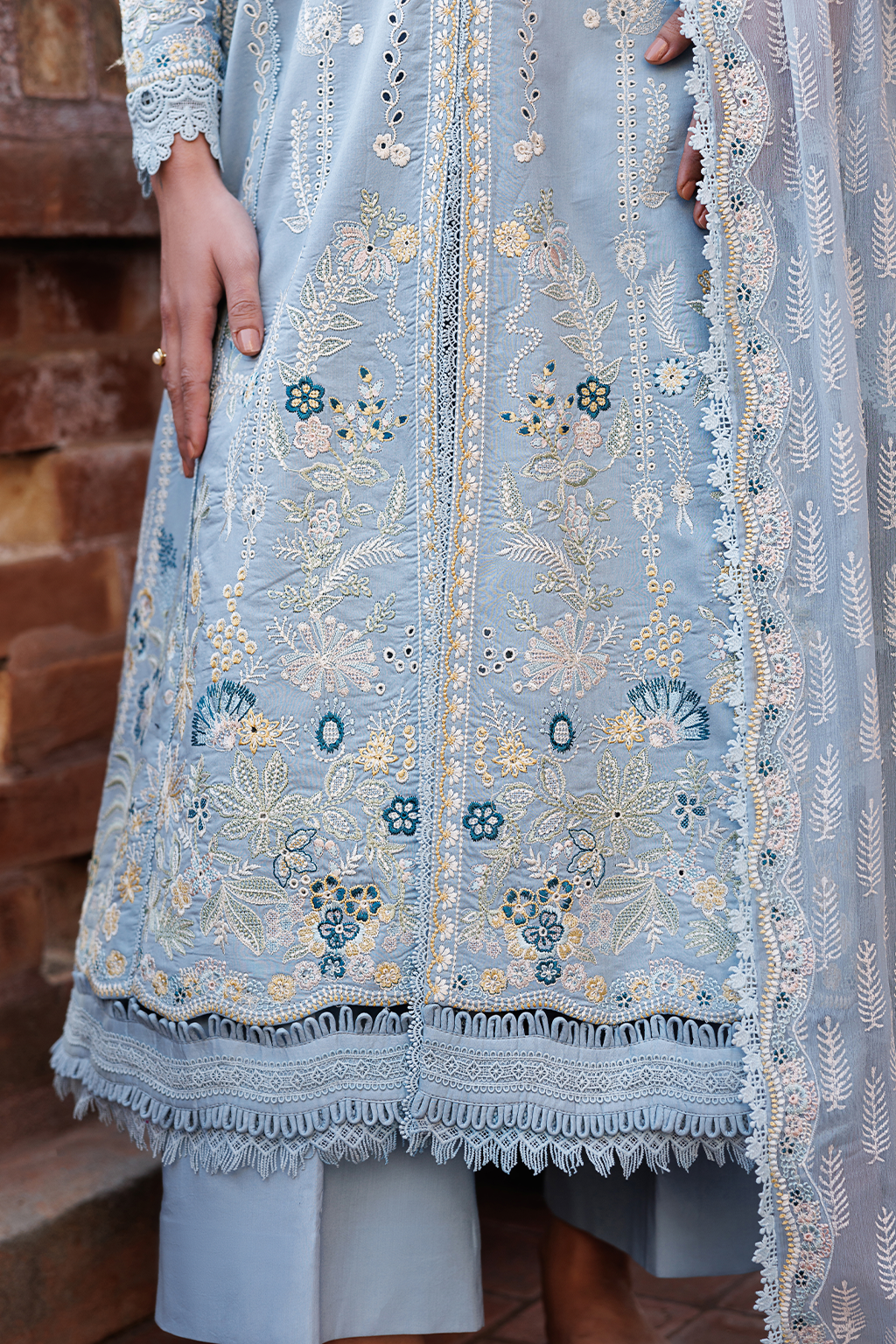 Emaan Adeel |  Mirabelle festive luxury lawn | Blissfull Dreams