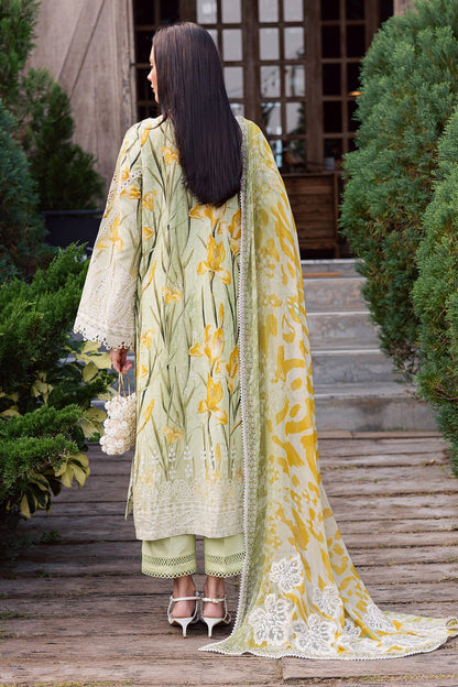 NUREH | GARDENIA - EMBROIDRED & PRINTED LAWN DORIA | NSG-212