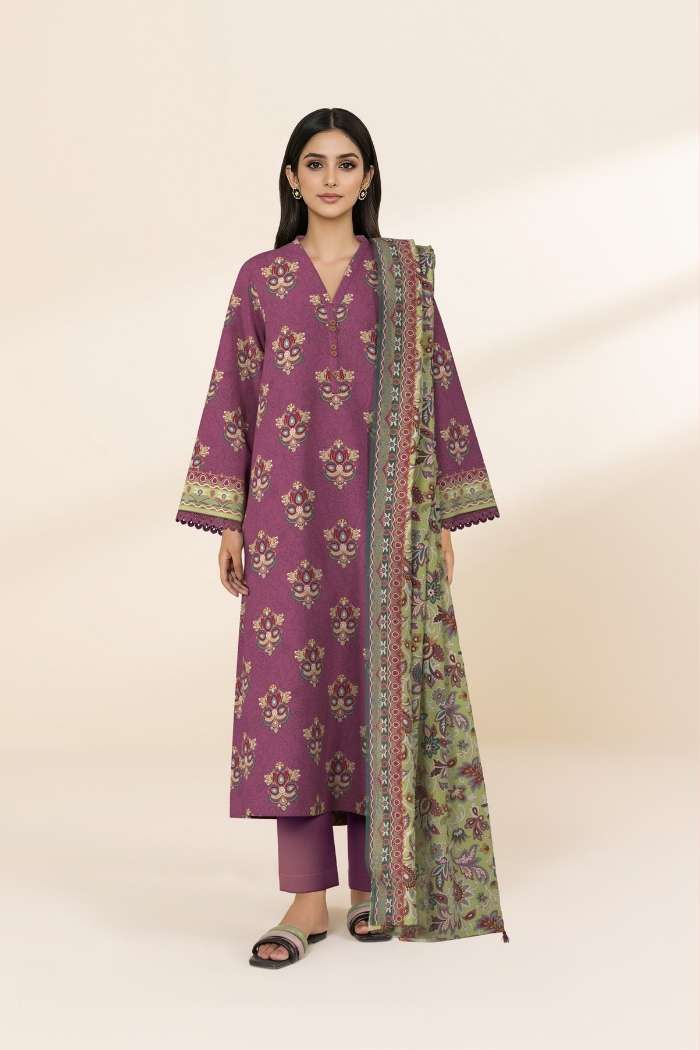 Sapphire | 3 Pc Printed Lawn | 3PB-WS26CL13-127