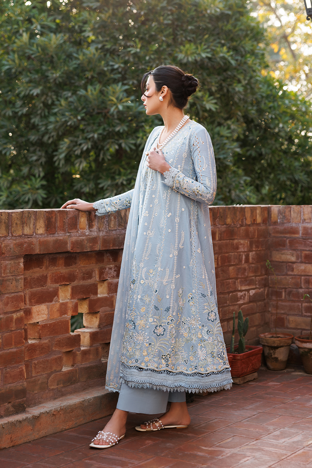 Emaan Adeel |  Mirabelle festive luxury lawn | Blissfull Dreams