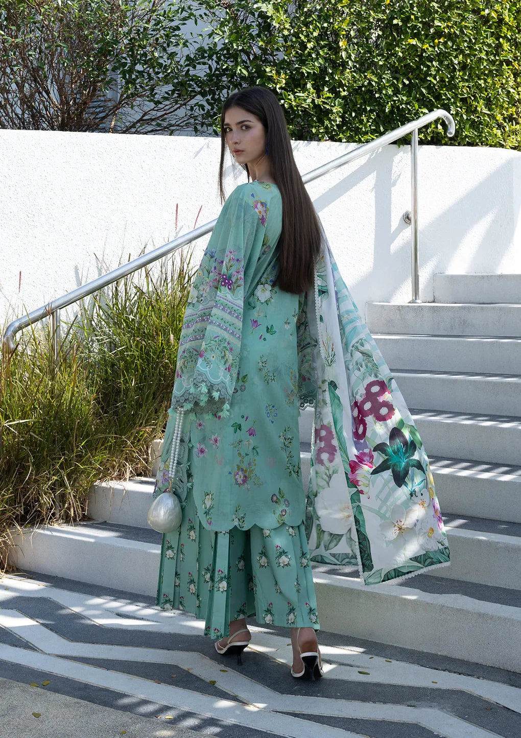 ELAF | PRNTED LAWN 26 | TEAL ME