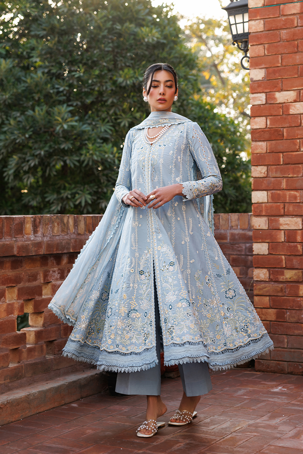 Emaan Adeel |  Mirabelle festive luxury lawn | Blissfull Dreams