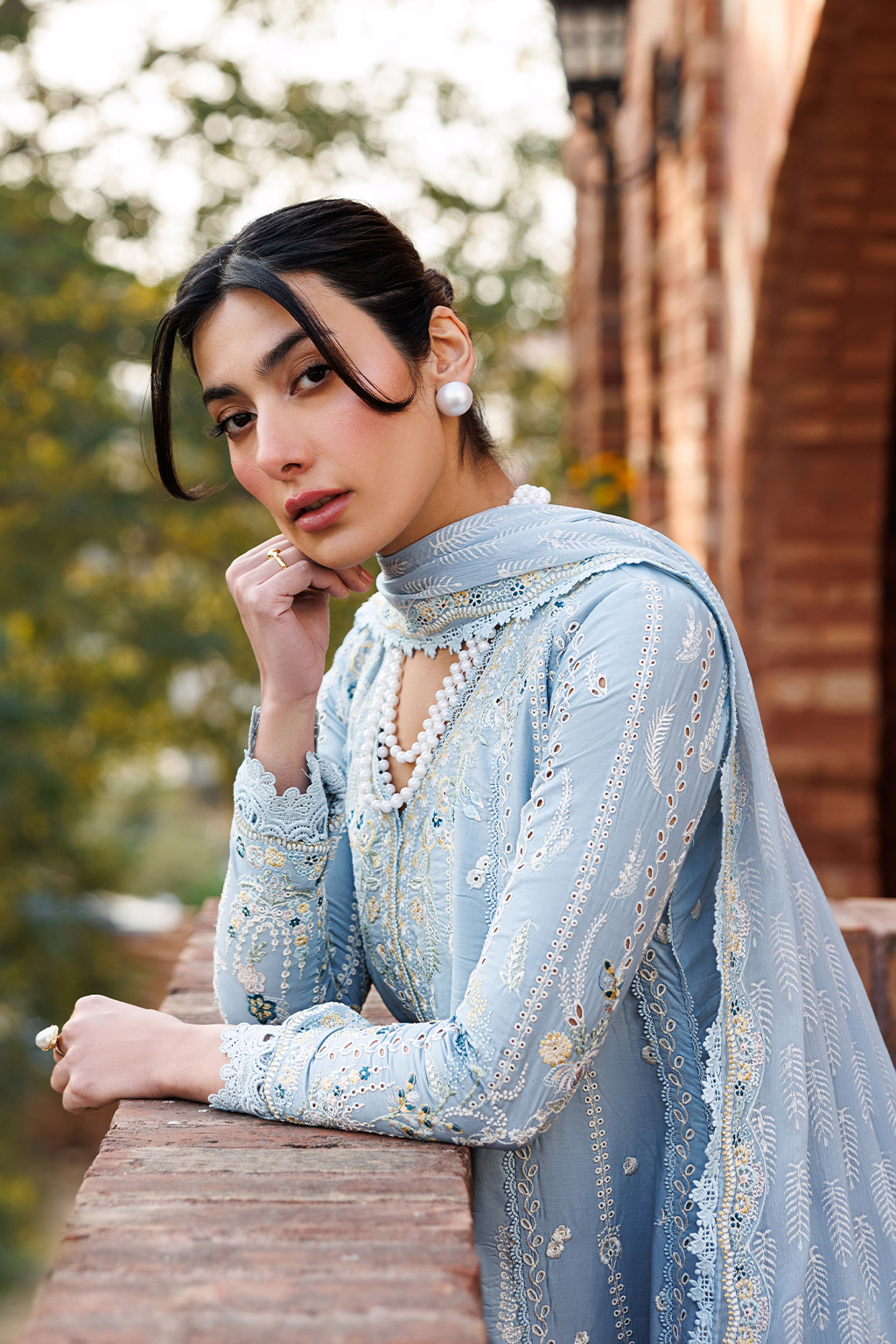 Emaan Adeel |  Mirabelle festive luxury lawn | Blissfull Dreams