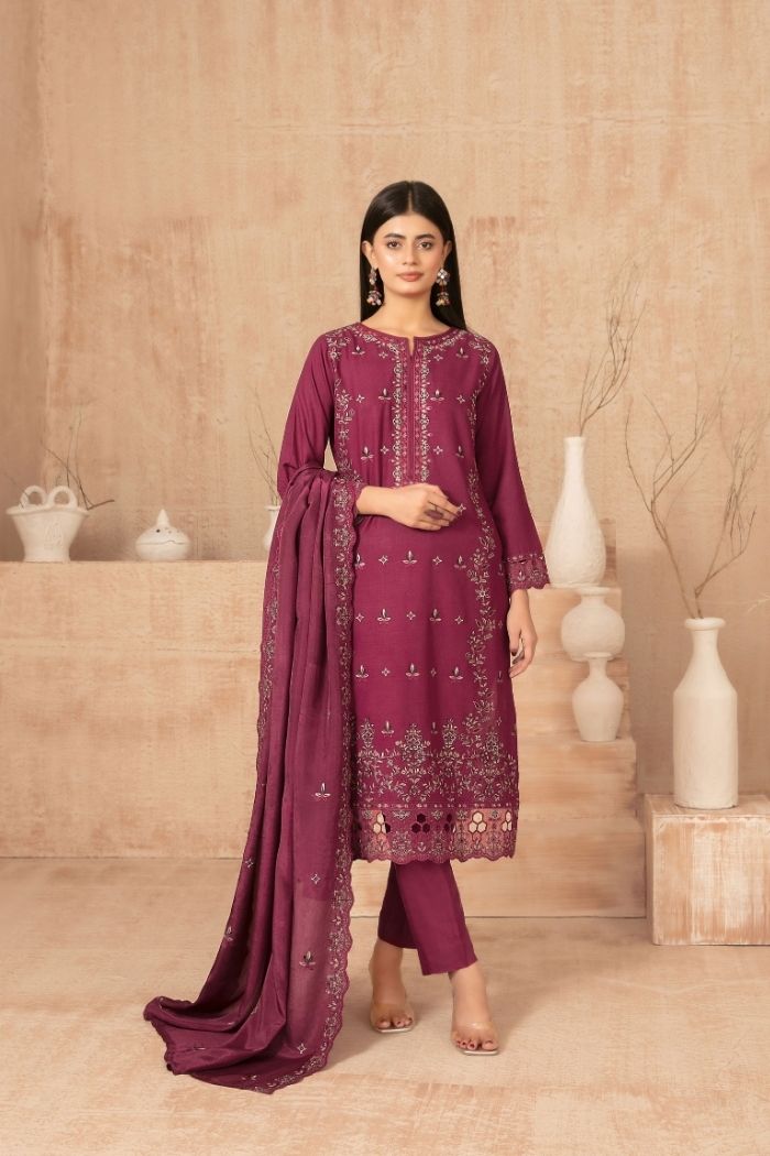 Tawakaal | Nisrine 3Pcs Embroidered Digital Print suiting | D-4987