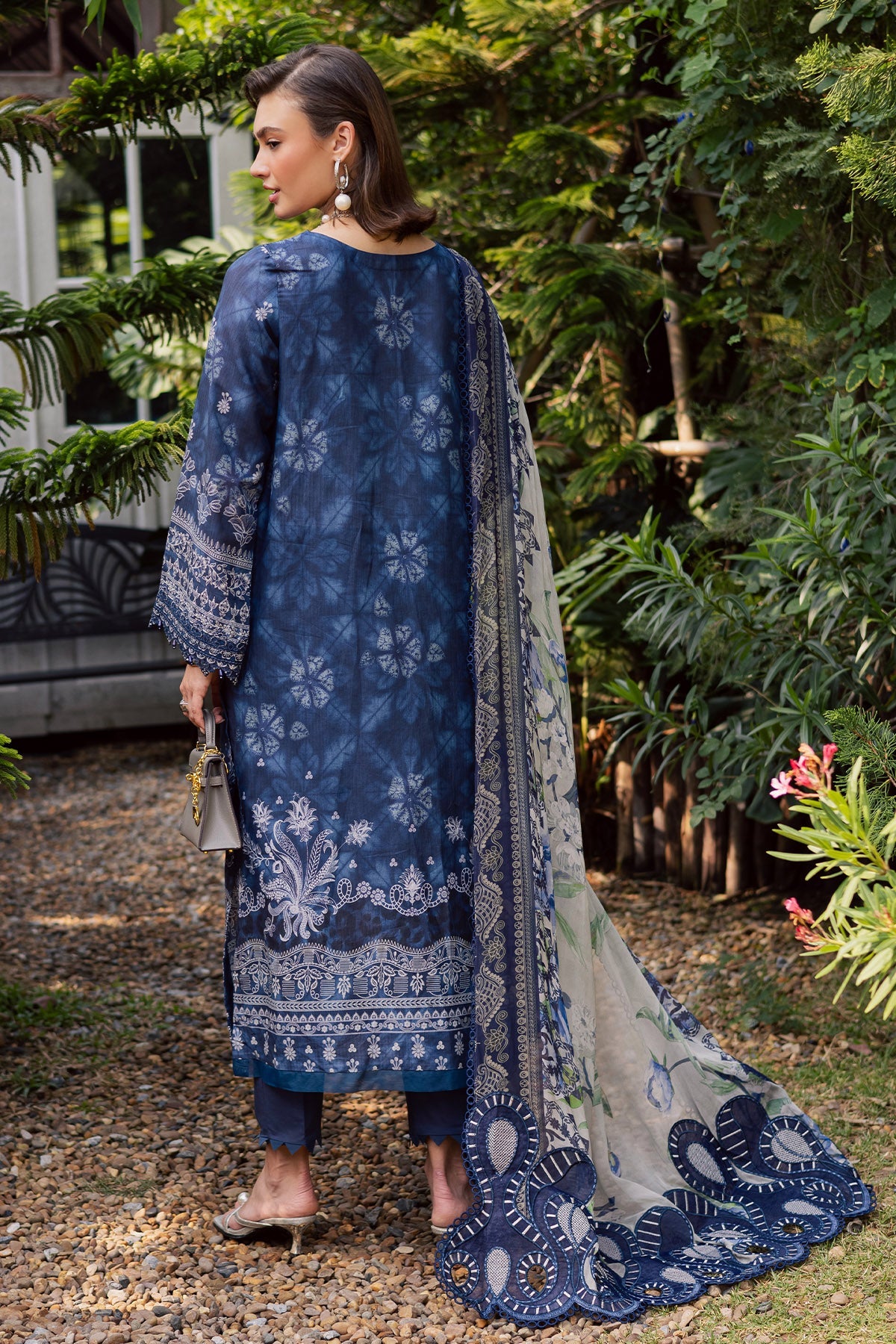 NUREH | GARDENIA - EMBROIDRED & PRINTED LAWN DORIA | NSG-213