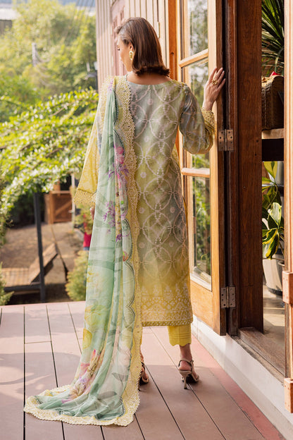 NUREH | GARDENIA - EMBROIDRED & PRINTED LAWN DORIA | NSG-207