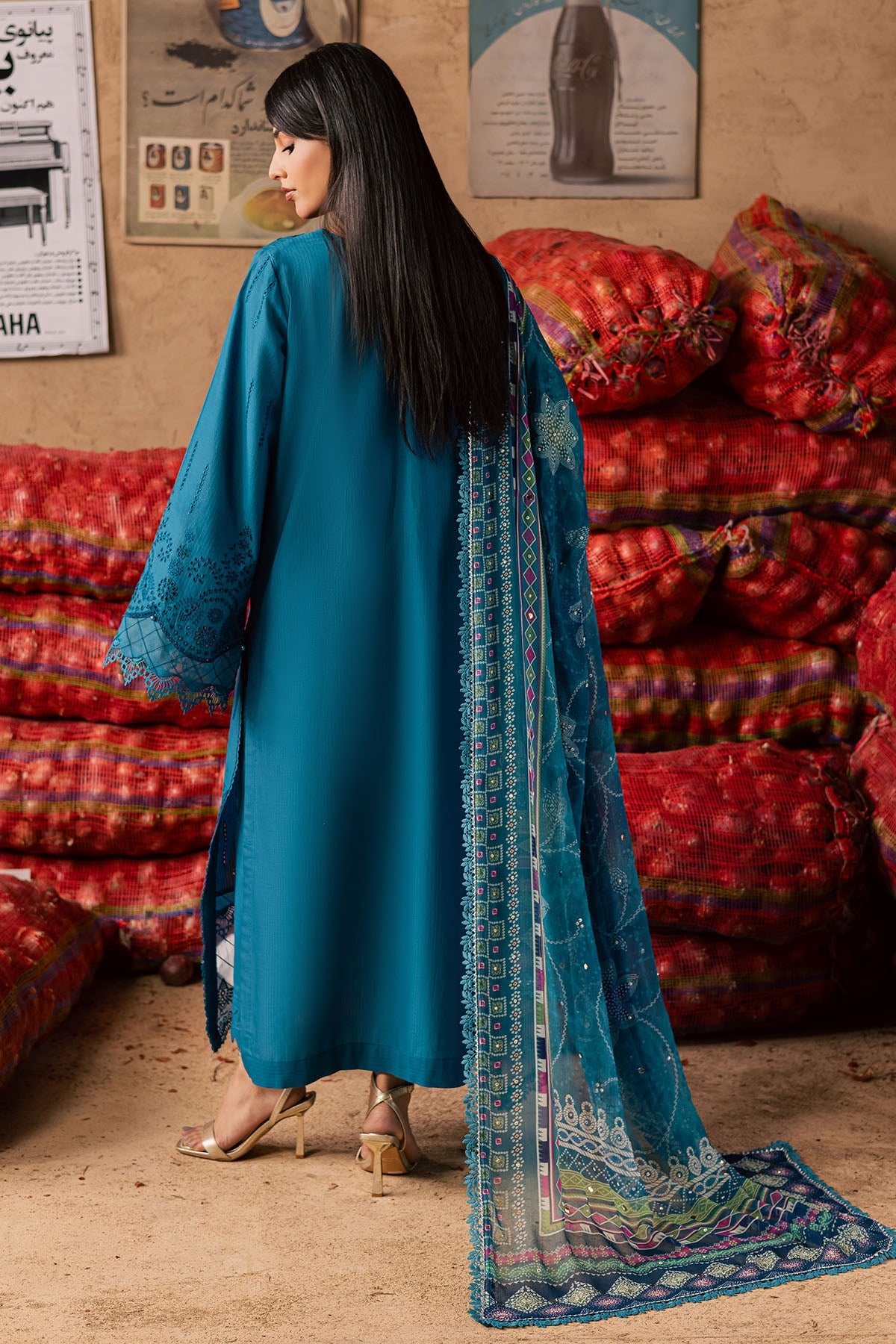 Nureh | Bazaar Embroidered Chikankari Lawn | NE-242