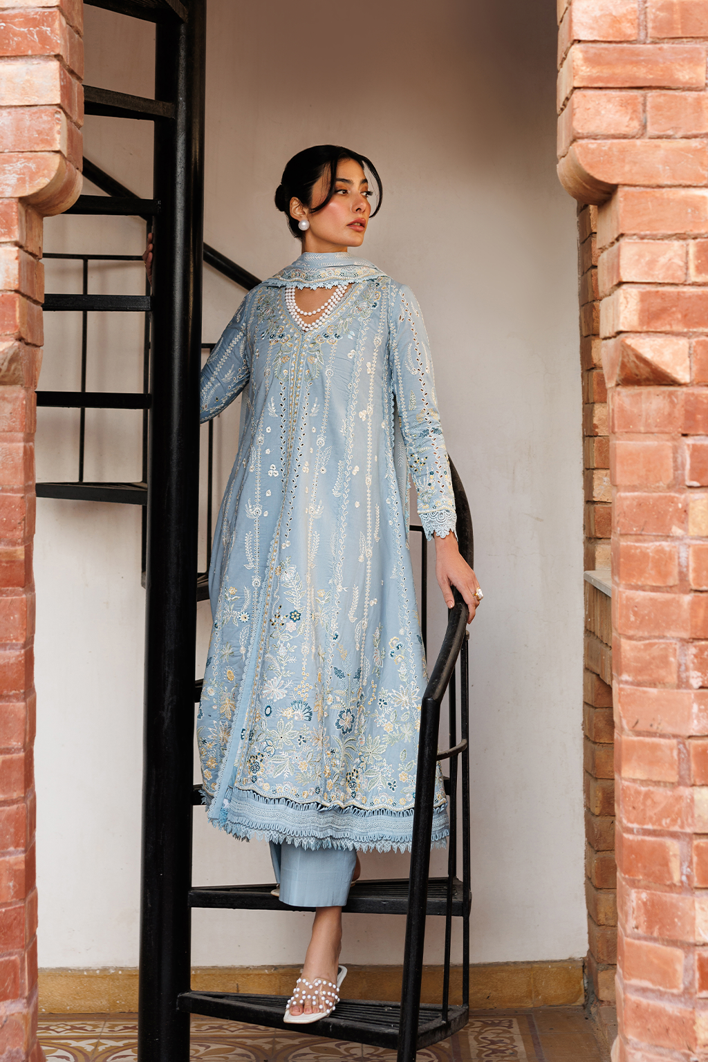 Emaan Adeel |  Mirabelle festive luxury lawn | Blissfull Dreams