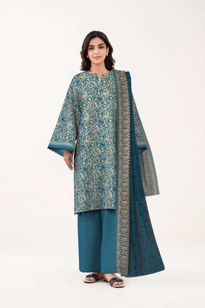 Sapphire | 3 Pcs Printed Lawn Suit | 3PB-WS26CL14-140