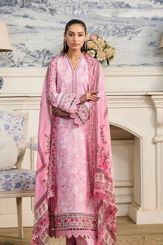 Raj Bari | Raha - 3 pc Premium Chikankari Prints | RBR - 04