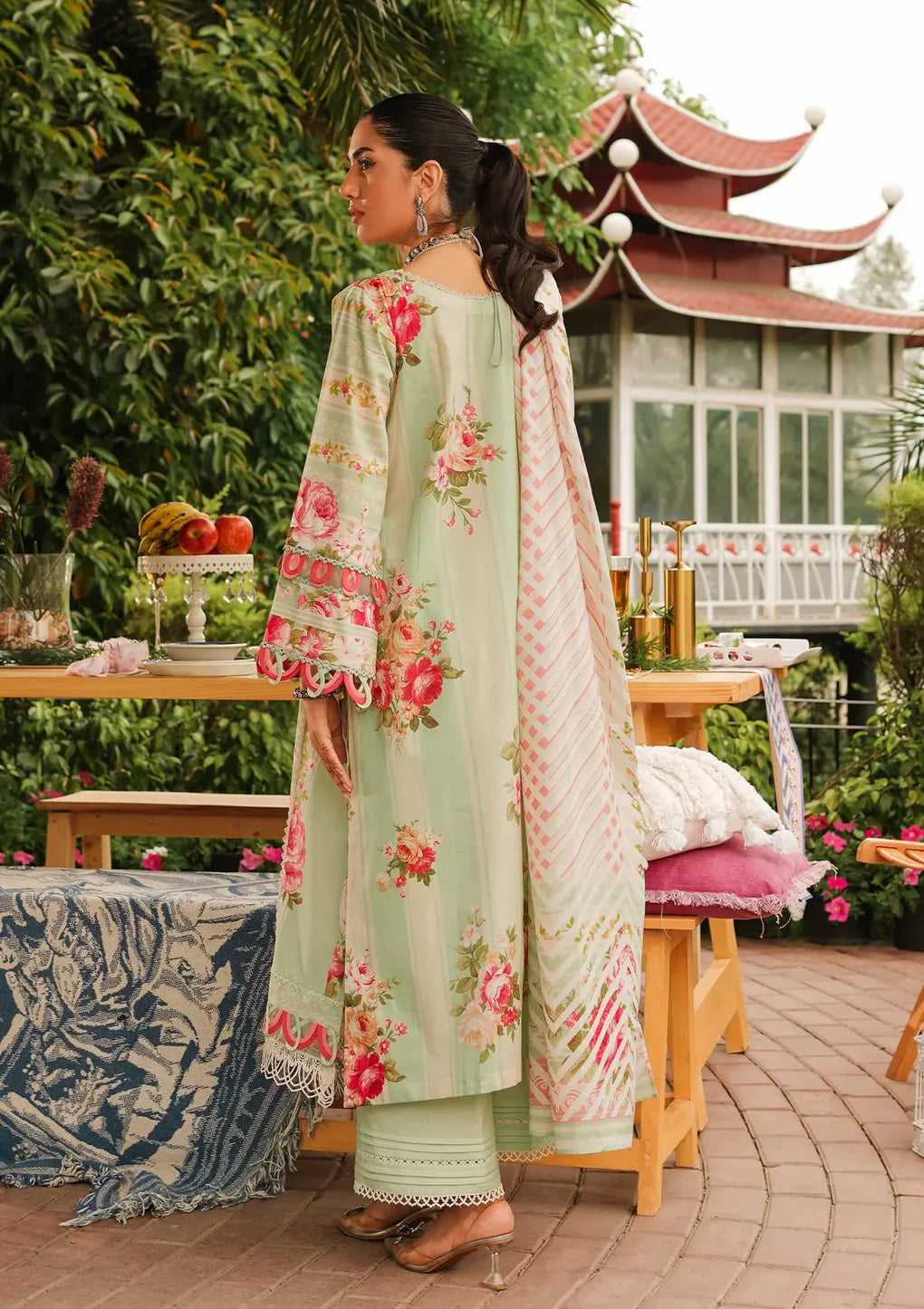 Elaf | Printed Lawn | Mint To Be