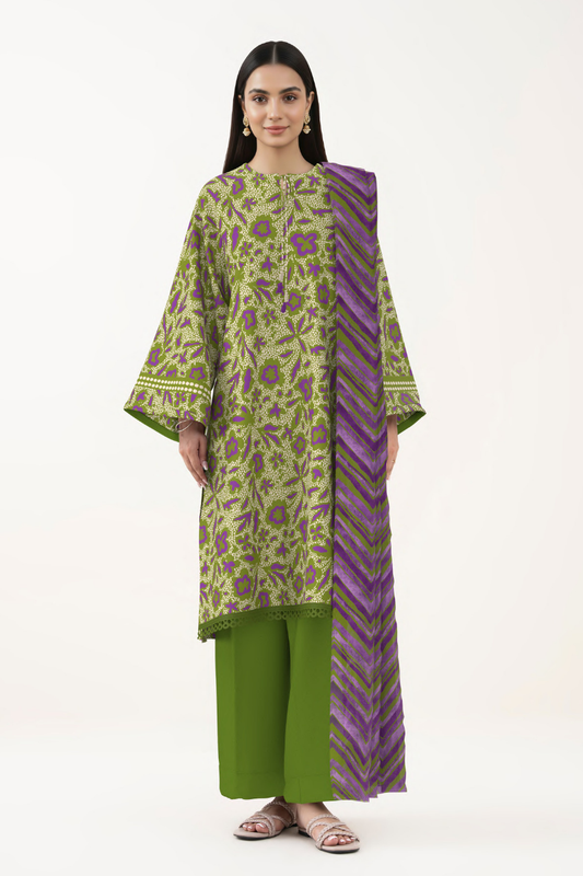 SAPPHIRE | 3 PIECE - PRINTED LAWN | 3PB-WS26CL1-8
