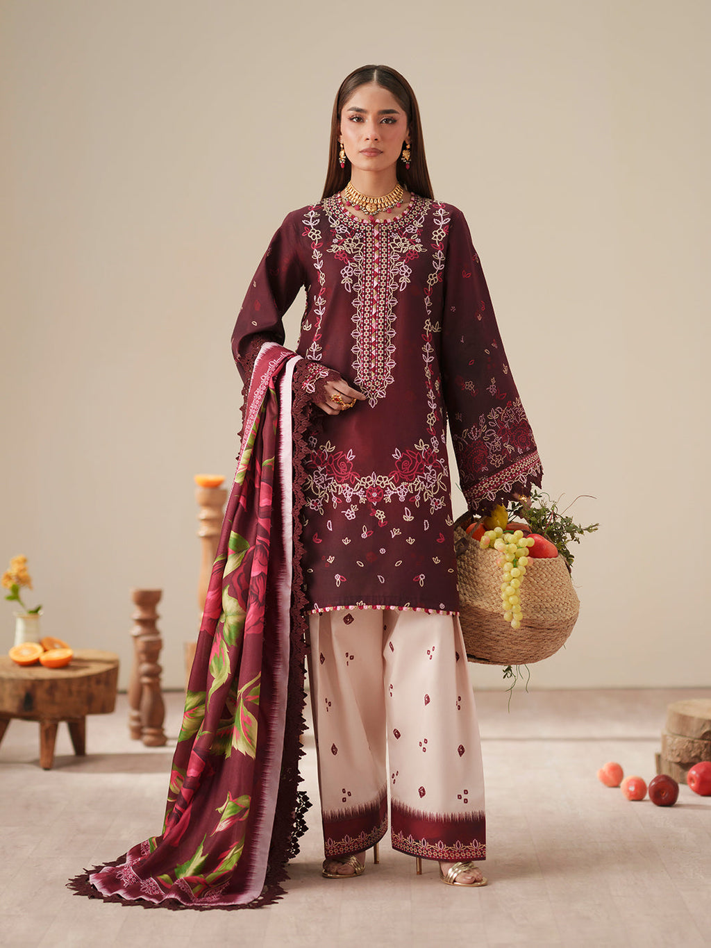 Bin Ilyas | Jojo Summer '26 - 3 PC Lawn | 81B
