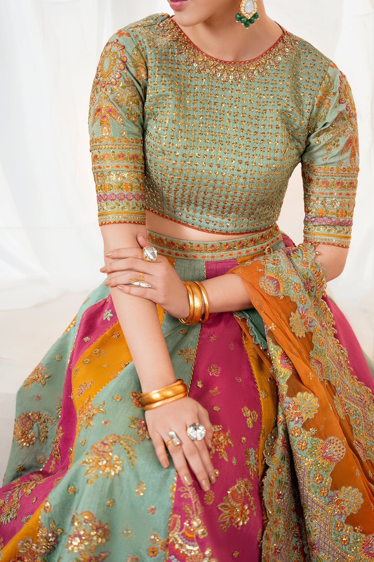 Baroque | Embroidered Silk | UF-4036
