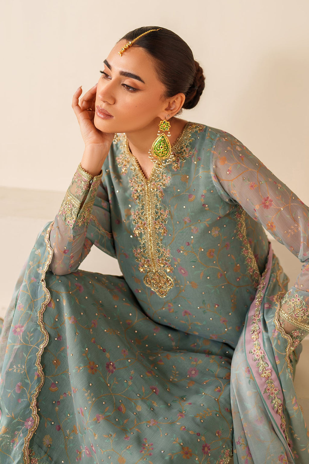 Baroque | EMBROIDERED CHIFFON | UF-4278