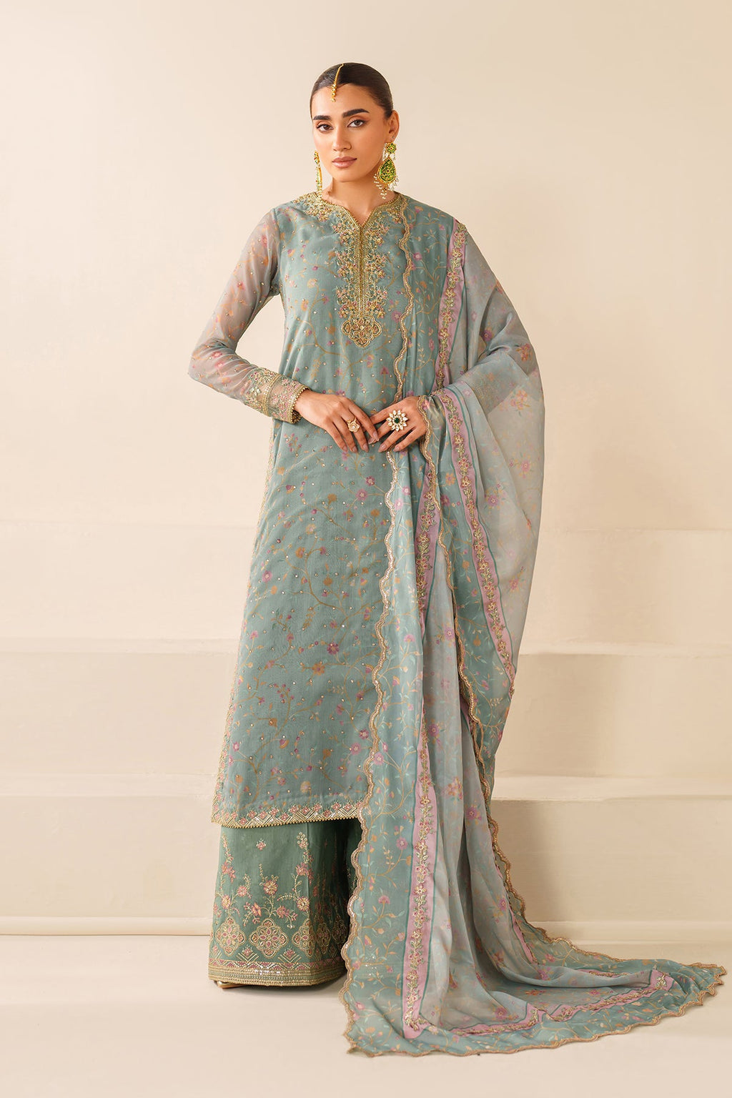 Baroque | EMBROIDERED CHIFFON | UF-4278