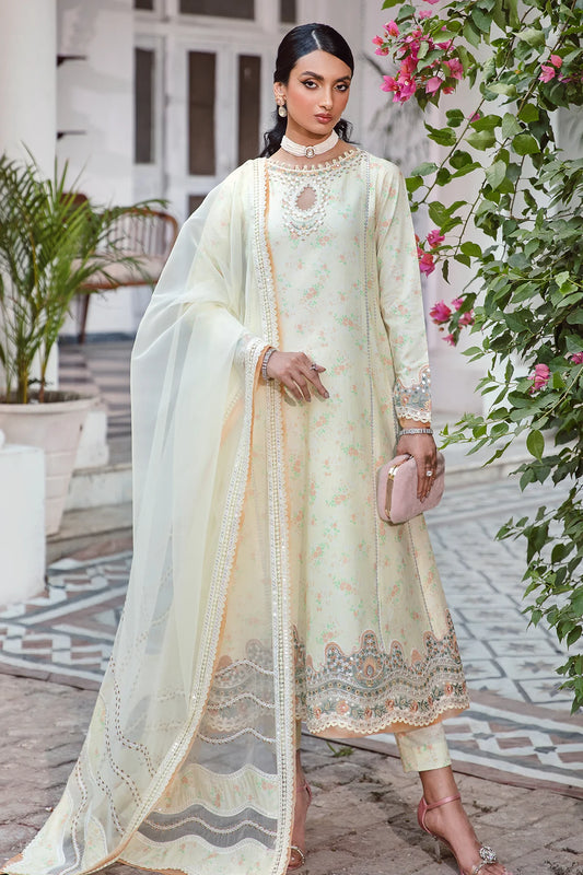 Jazmin | Iris Eid Lawn 23 | LIME PRIMEROSE