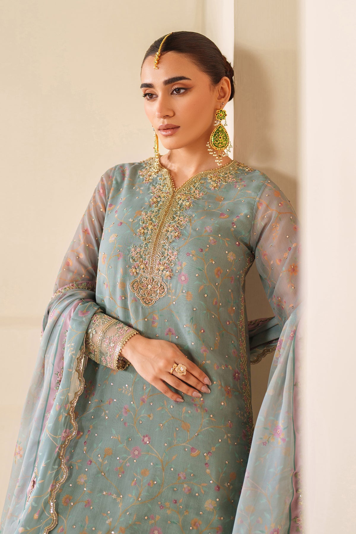 Baroque | EMBROIDERED CHIFFON | UF-4278