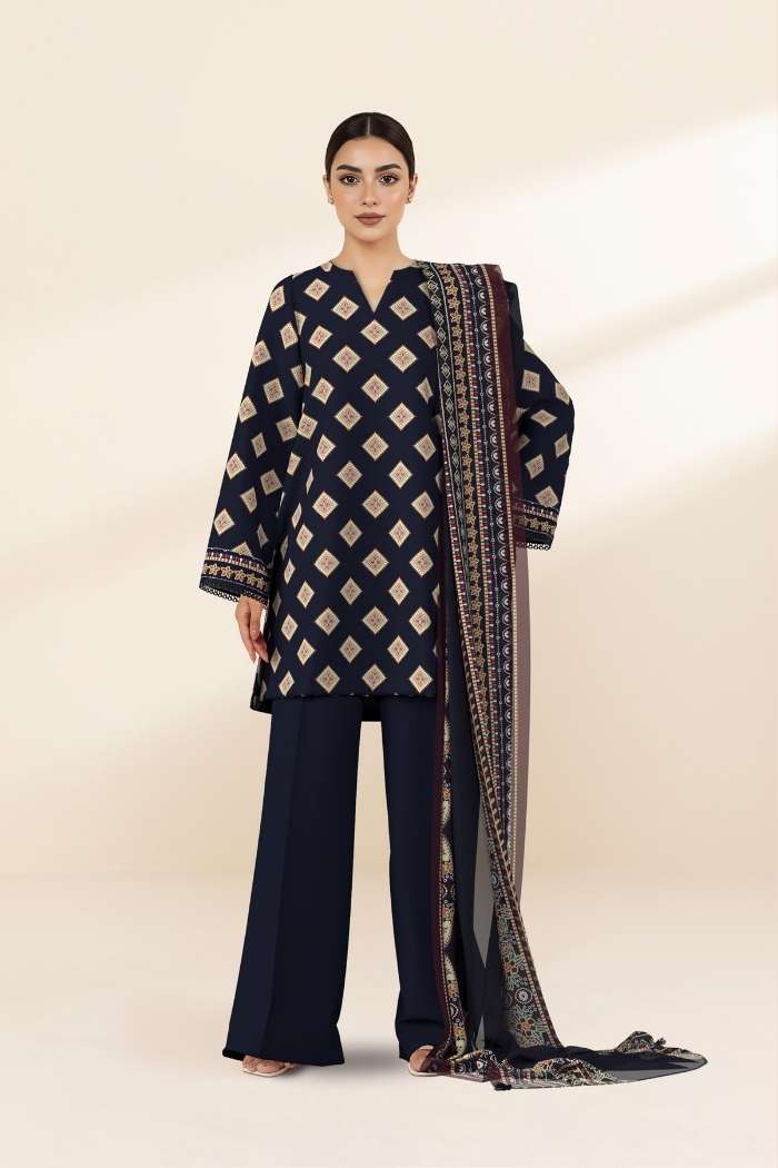 Sapphire | 3 Pc Printed Lawn | 3PB-WS26CL13-123