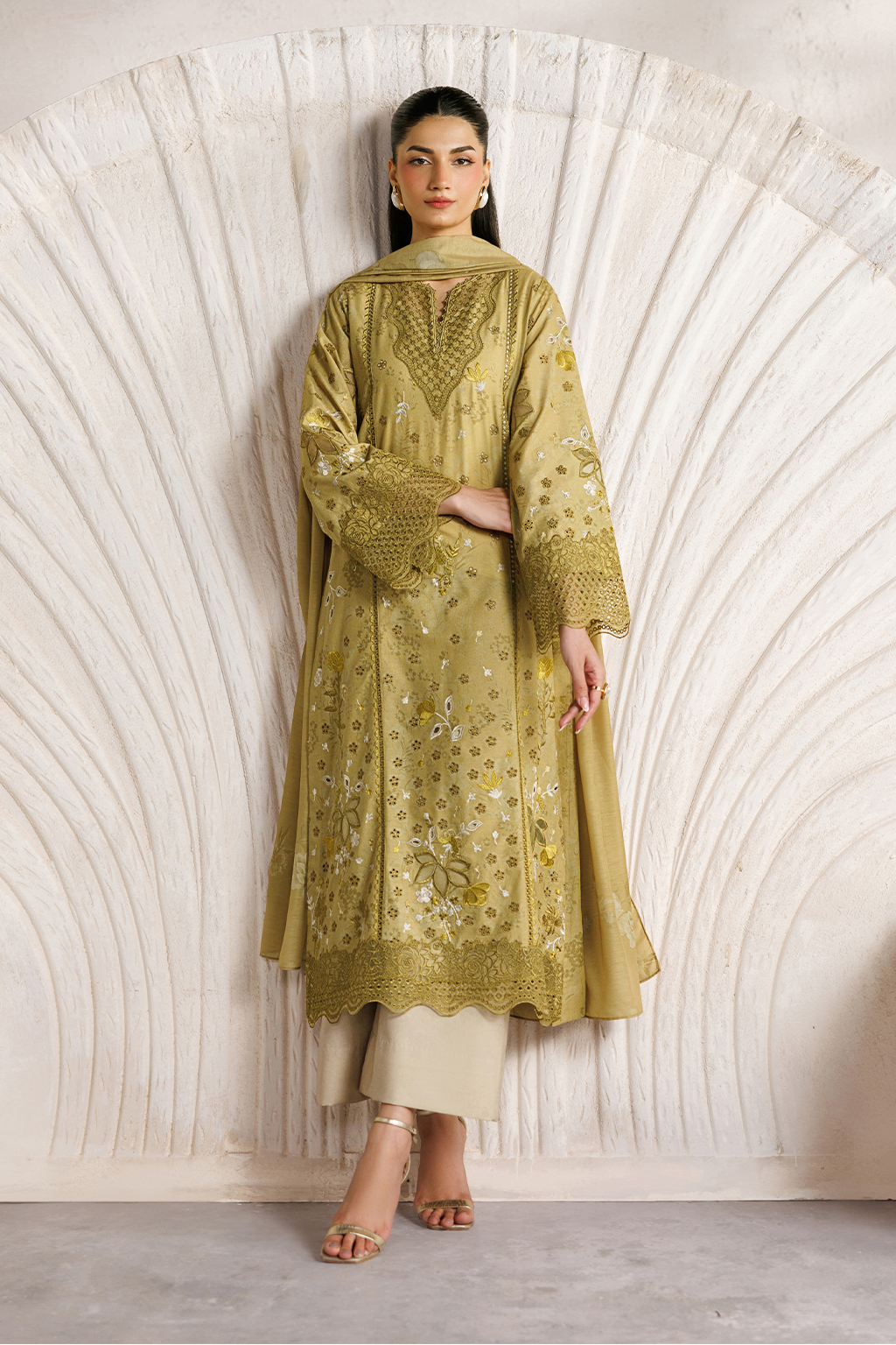 Iznik | Festive Embroidered Lawn | IBE-09