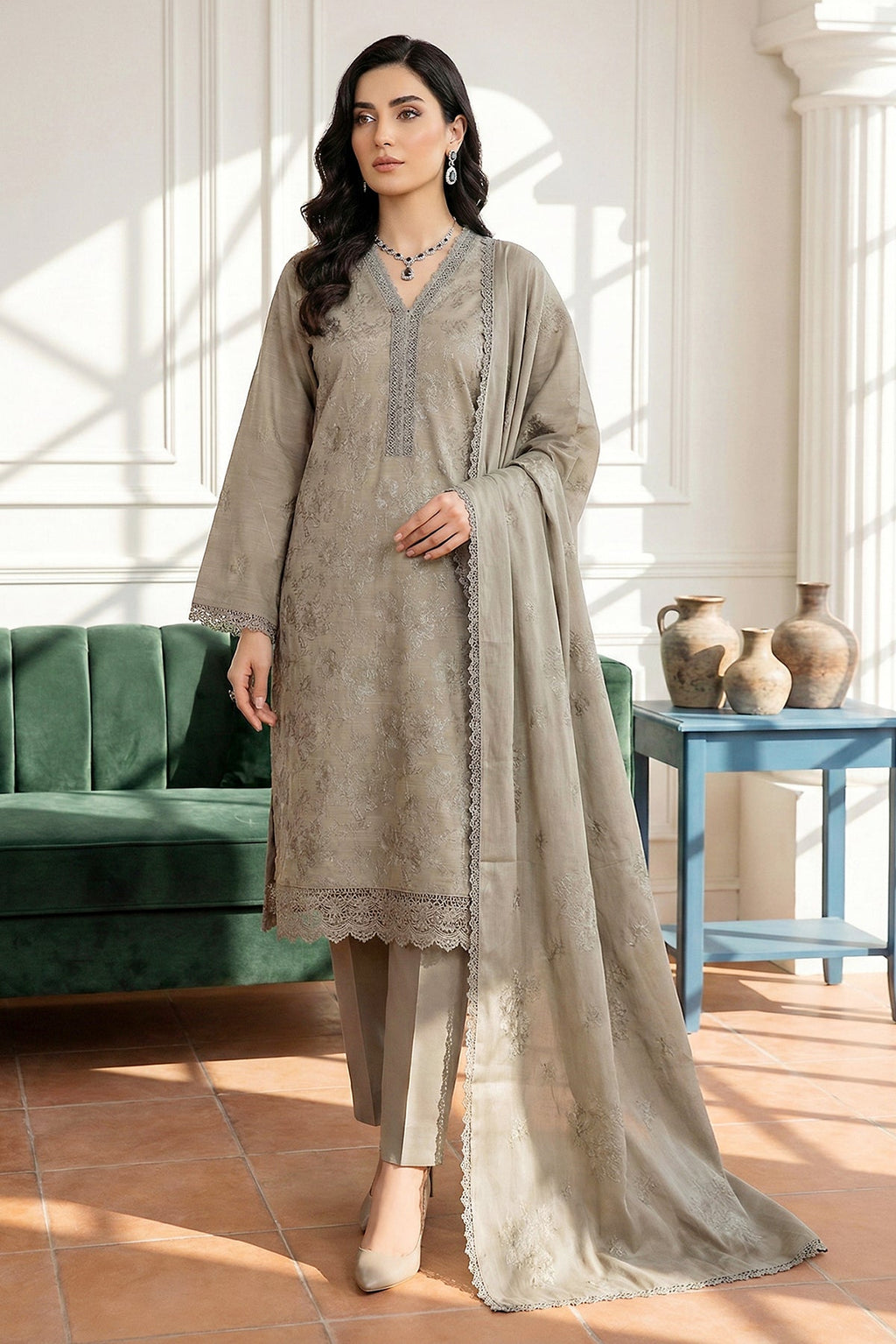 Noor-e-Fajar | Ayra Luxury Lawn | NF-1534
