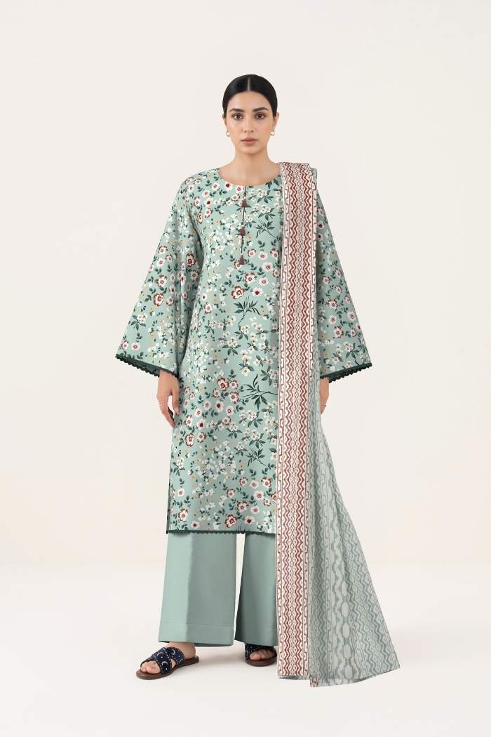 Sapphire | 3 Pc Printed Lawn Suit | 3PB-WS26CL11-108